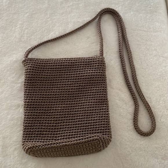 The Sak Shoulder/Crossbody Mini bag.  Approximately 19” Strap, 7”x 6.75” x 1.75” - Picture 4 of 6